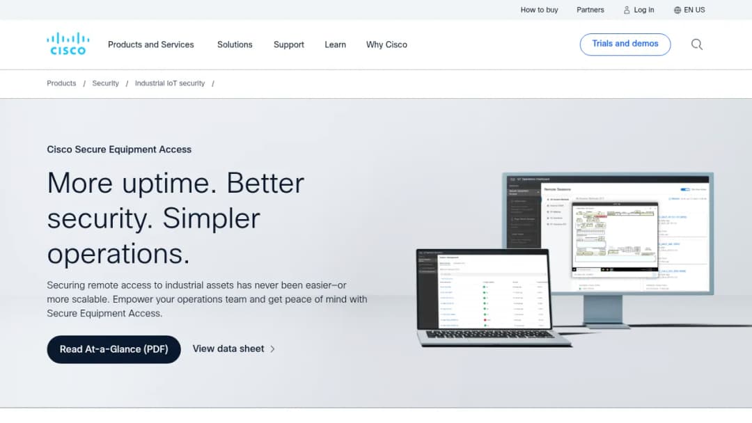 Cisco Secure Equipment Access screenshot