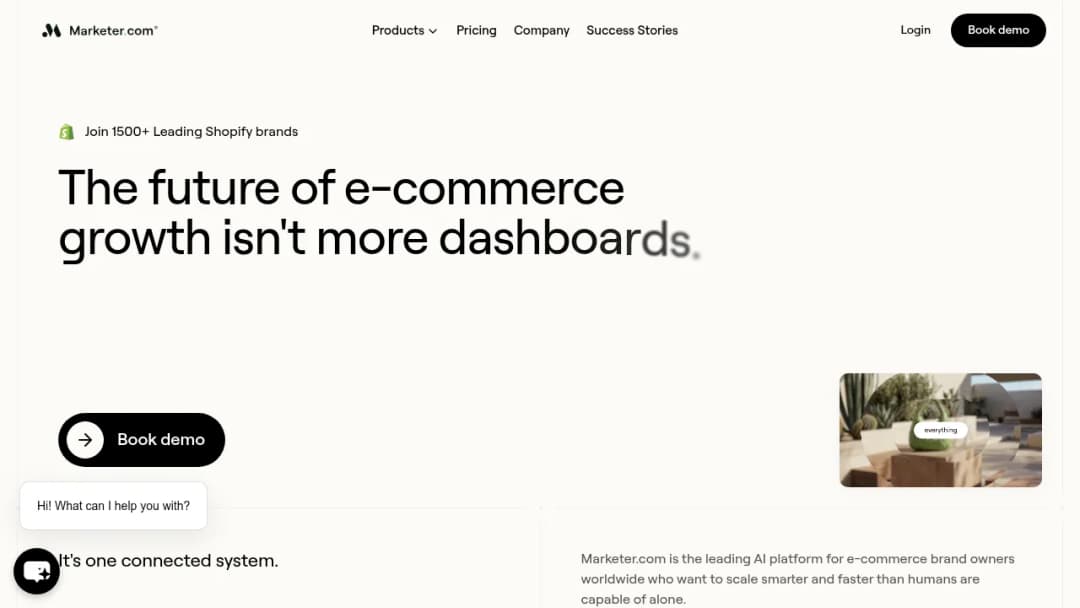 Marketer.com screenshot
