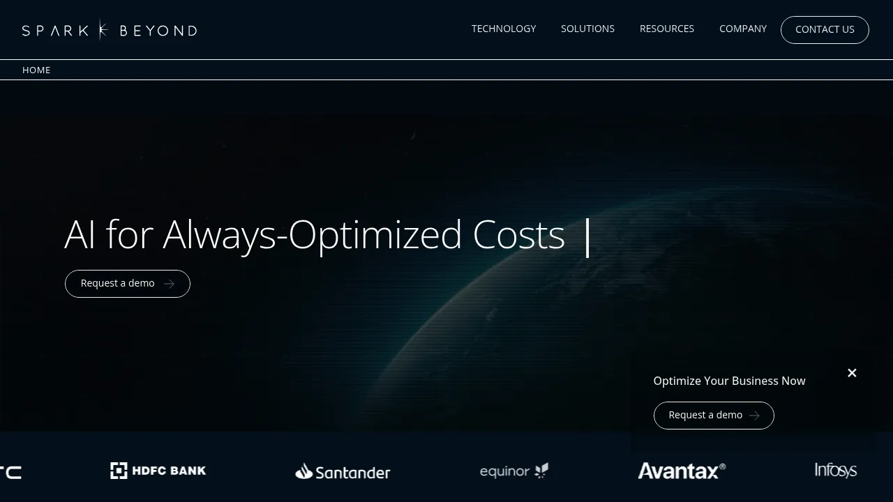 SparkBeyond screenshot