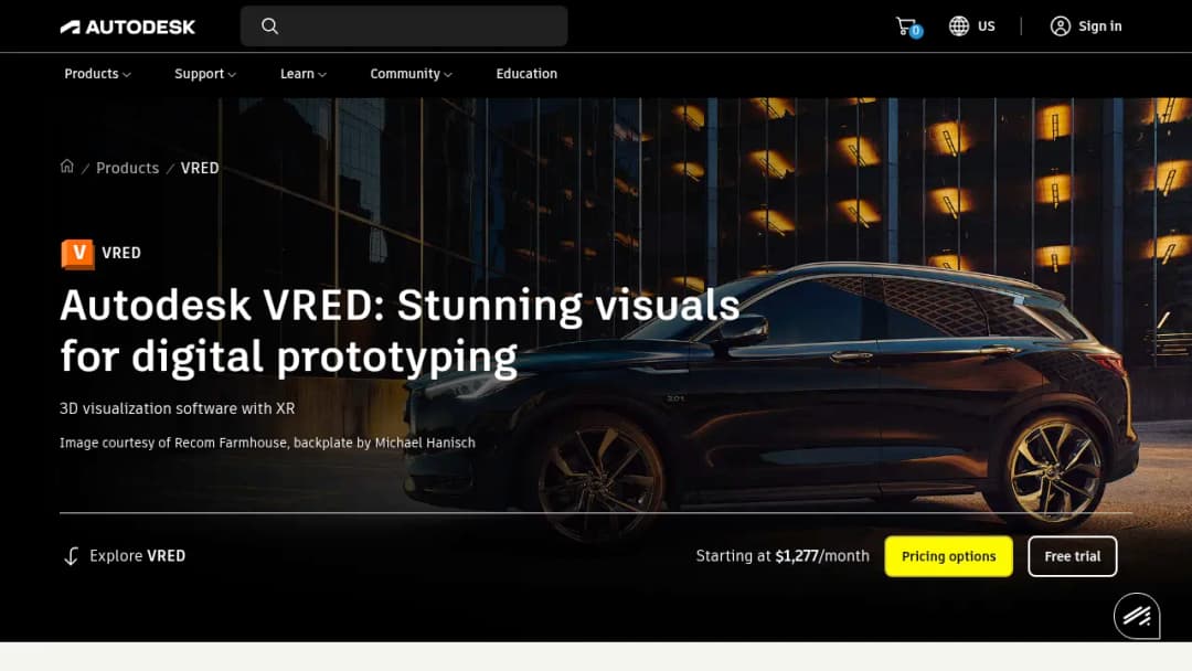 Autodesk VRED Design screenshot