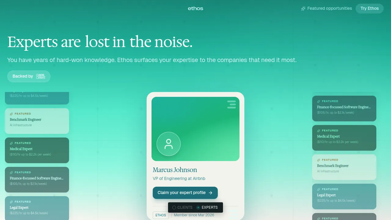 Ethos Artificial Intelligence screenshot