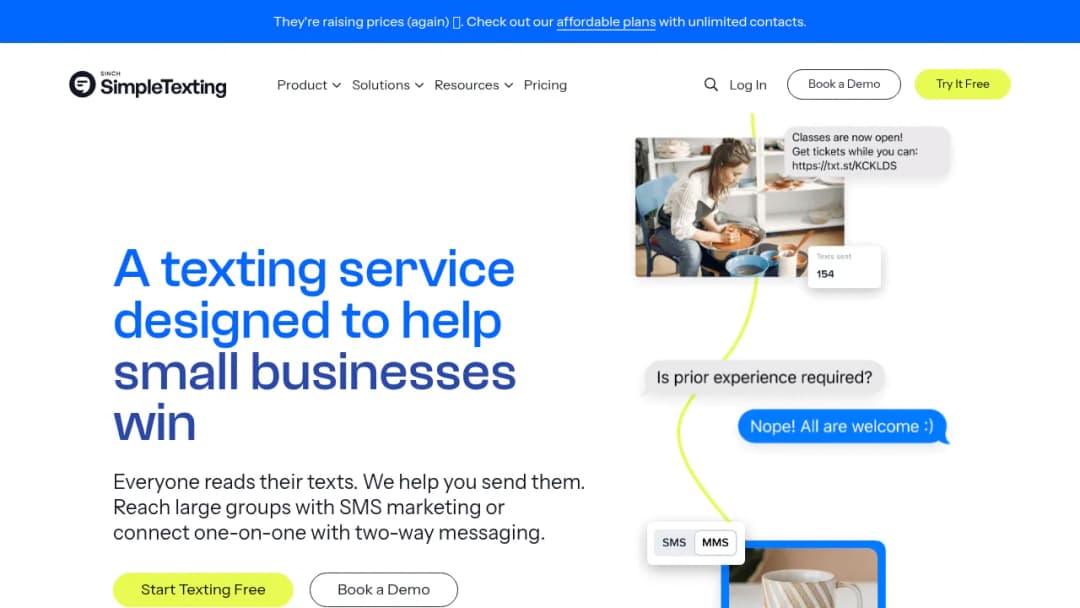 SimpleTexting screenshot