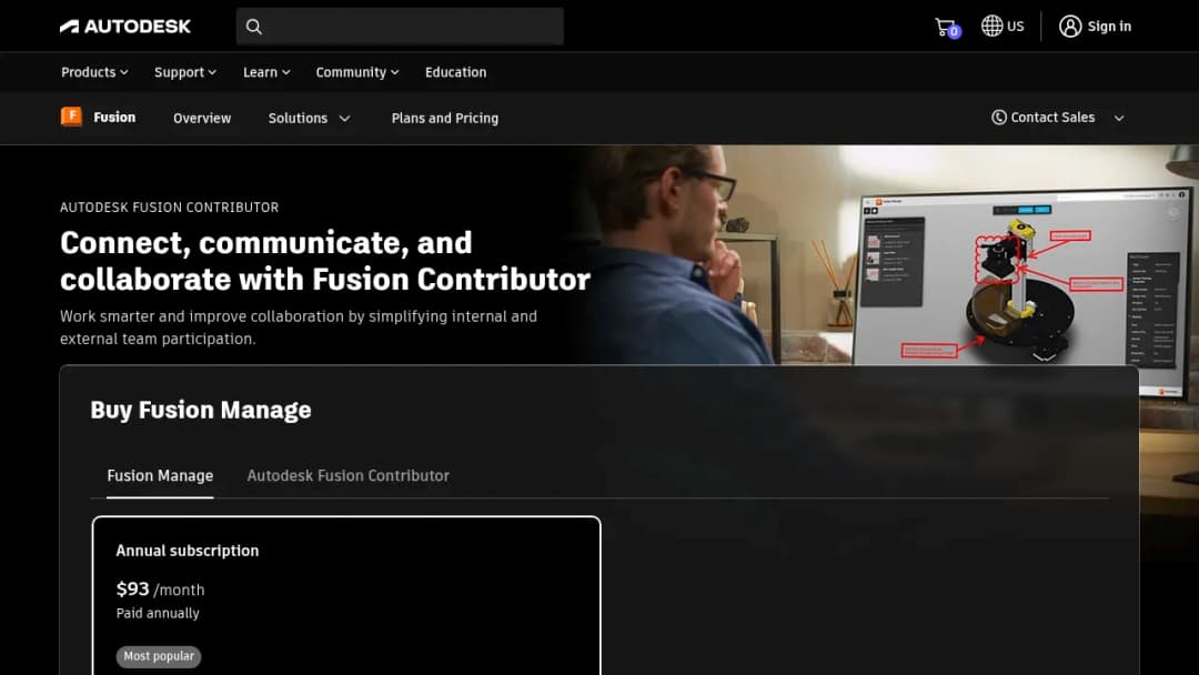Autodesk Fusion Contributor screenshot