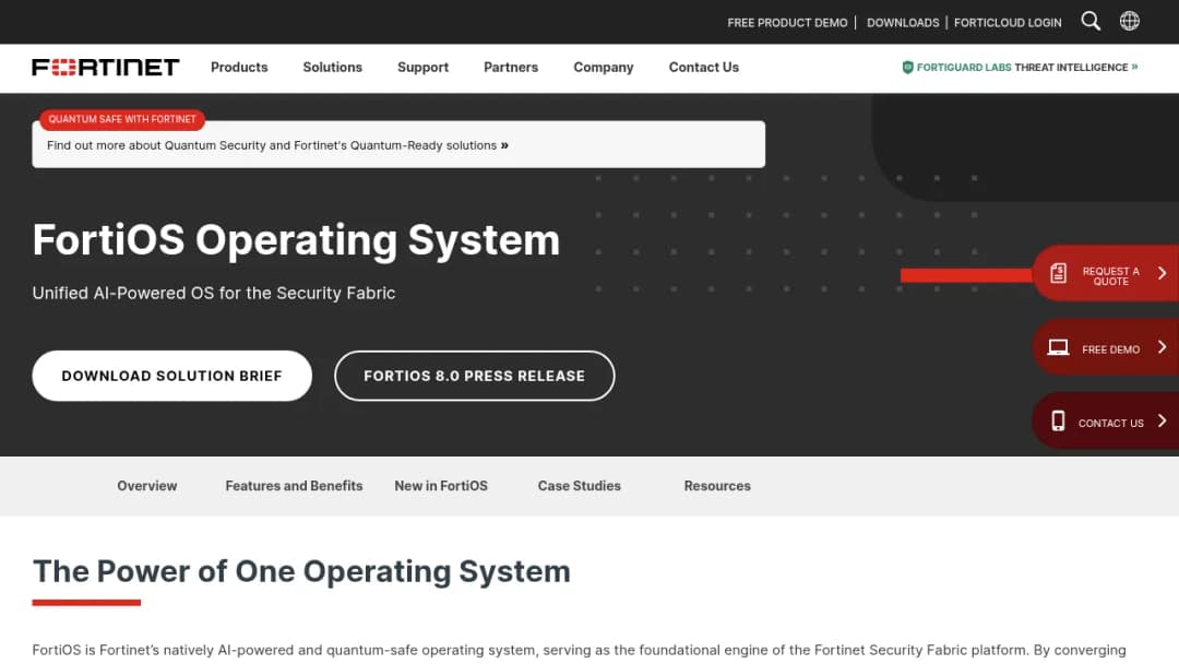 Fortinet FortiOS screenshot