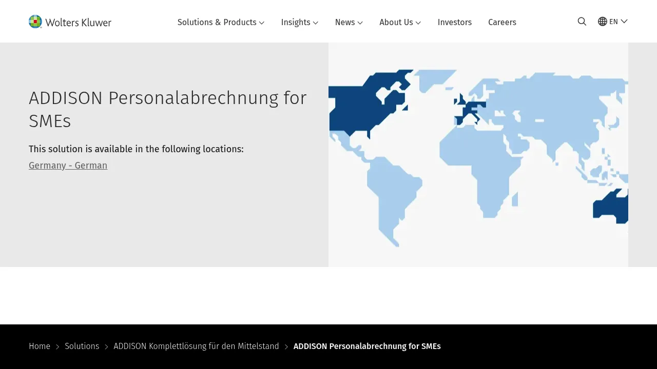 Wolters Kluwer ADDISON Personalabrechnung for SMEs screenshot