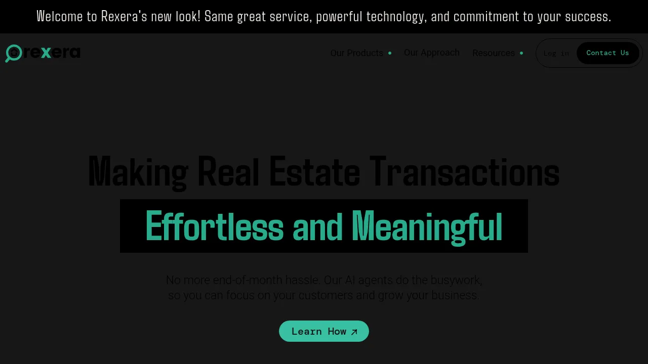 Rexera (A RealPage Company) screenshot