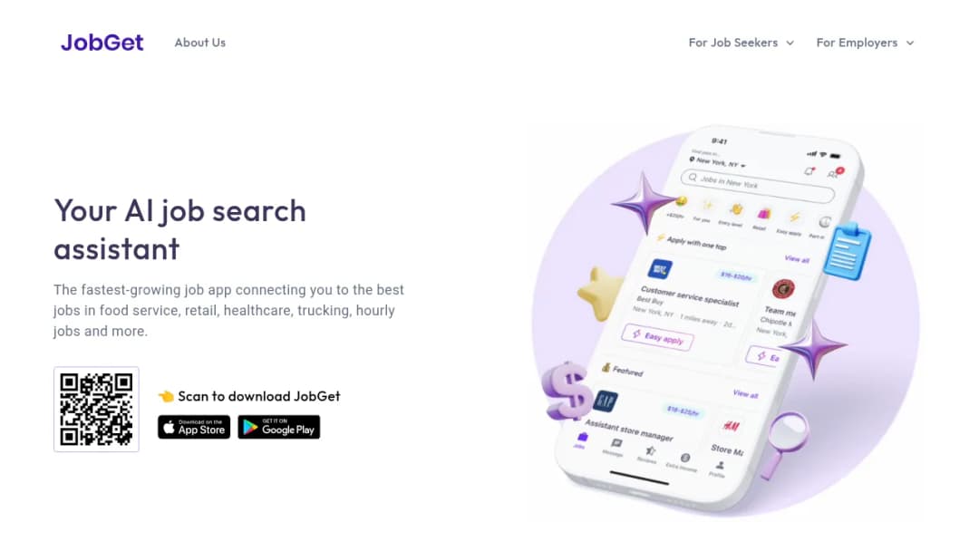 JobGet screenshot