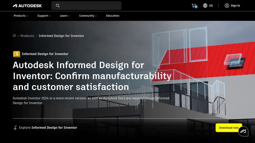 Autodesk Informed Design for Inventor screenshot