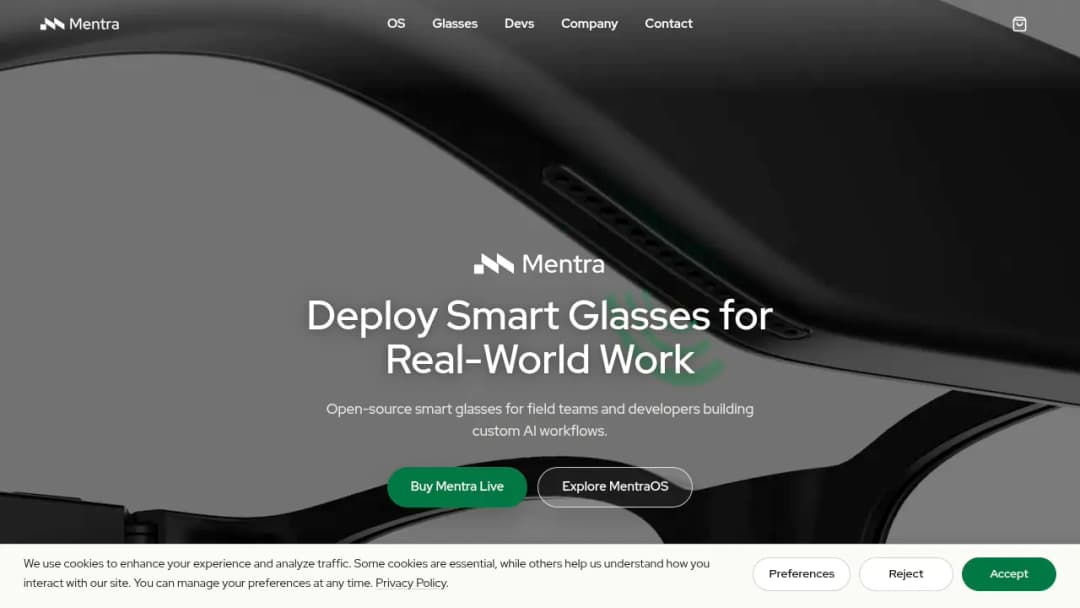 Mentra Labs screenshot