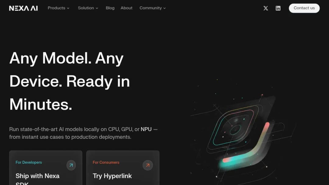 Nexa AI screenshot