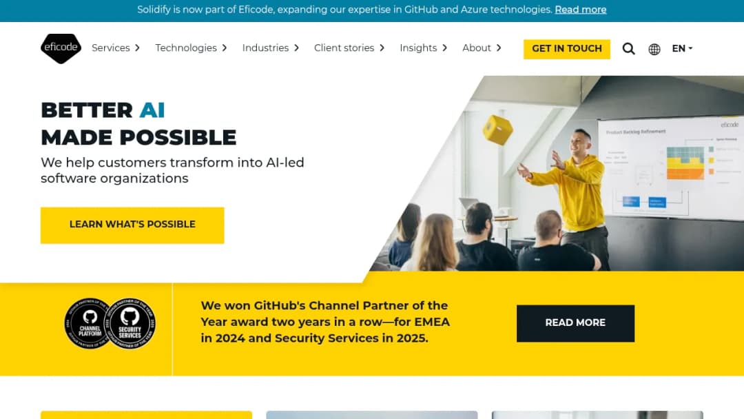 Eficode screenshot