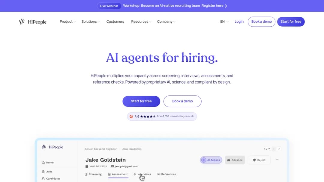 HiPeople screenshot
