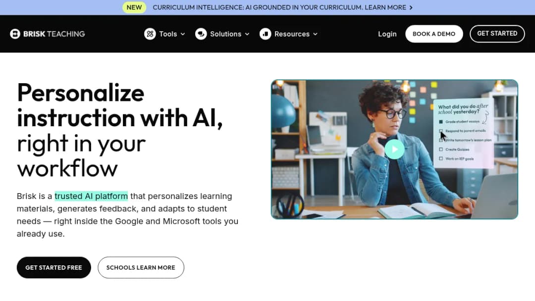 Brisk Teaching screenshot
