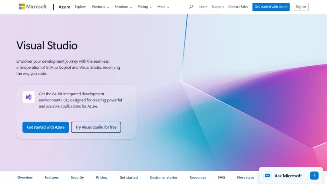 Visual Studio screenshot