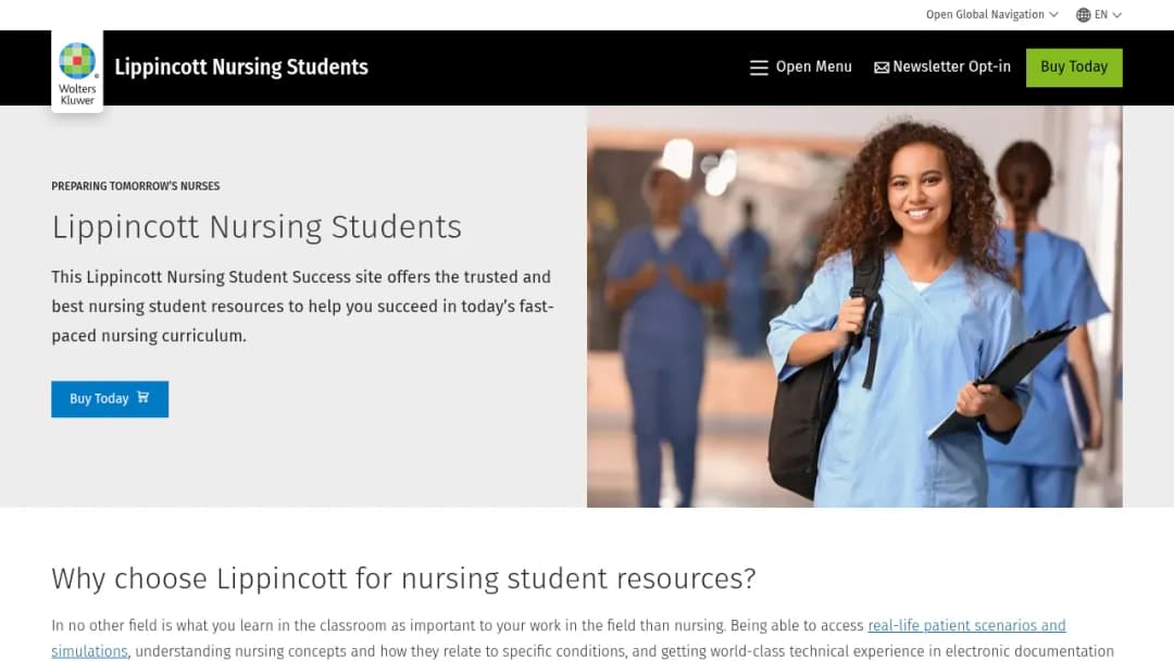 Wolters Kluwer Lippincott® Nursing Students screenshot
