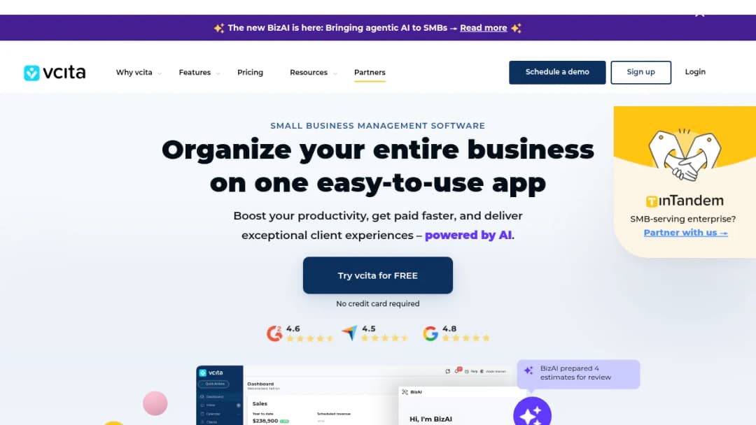vCita screenshot