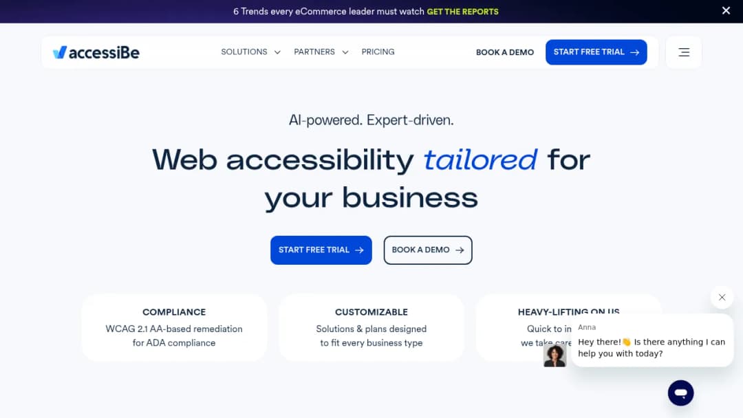 accessiBe screenshot