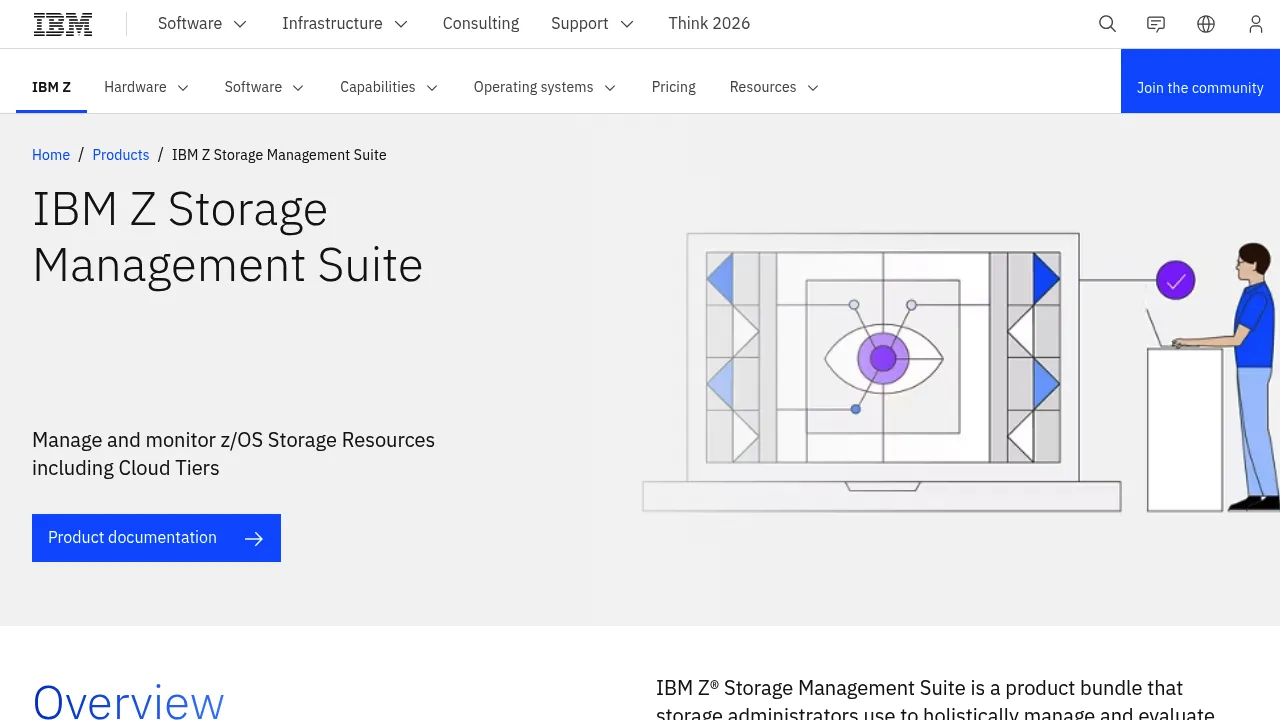 IBM Z Storage Management Suite screenshot