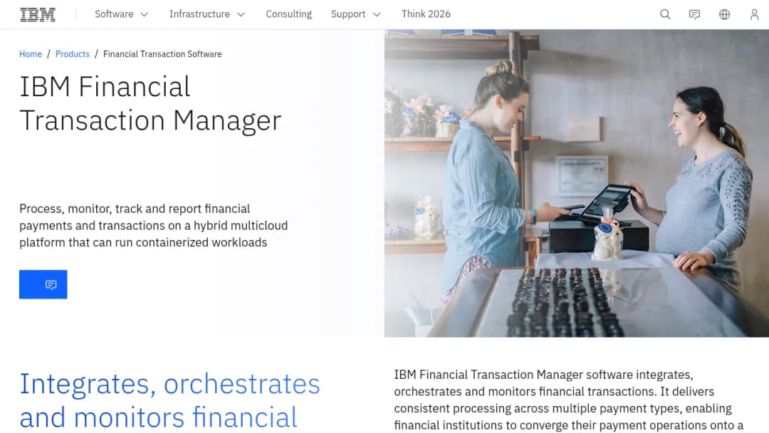 IBM Financial Transaction Software screenshot