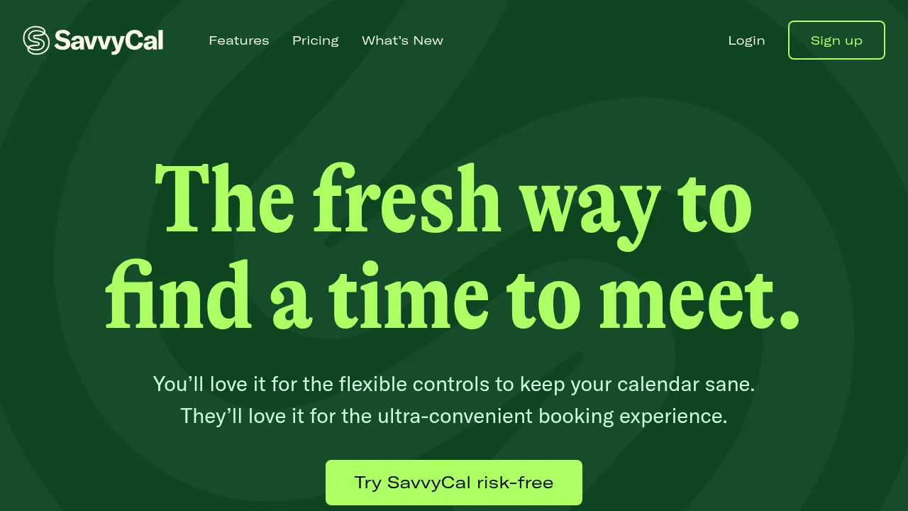 Savvycal screenshot