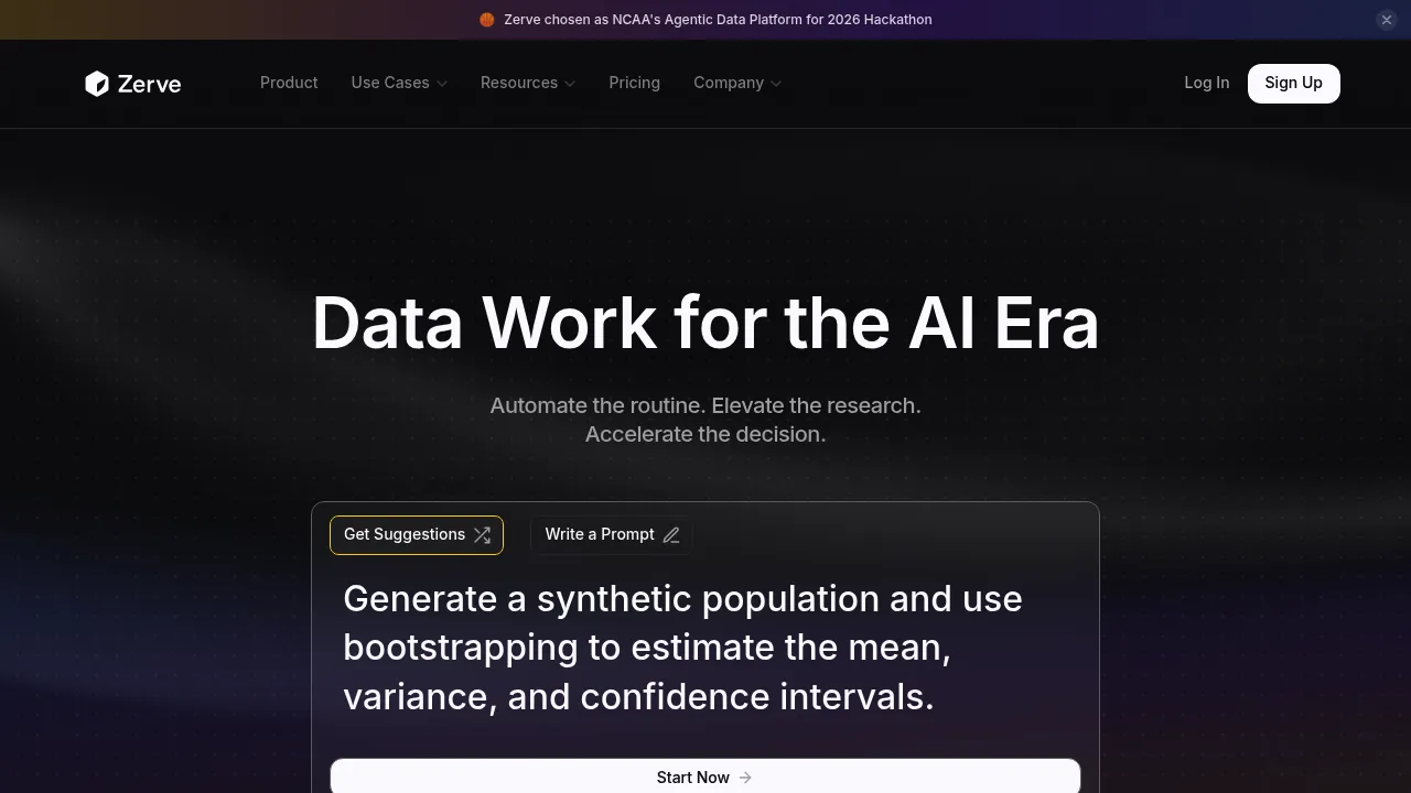 Zerve AI screenshot
