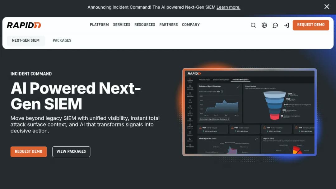 Rapid 7 (InsightIDR) screenshot