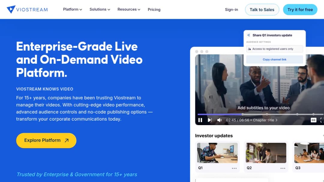 Viostream screenshot