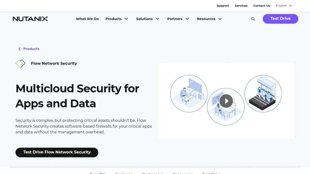Nutanix Flow Network Security screenshot