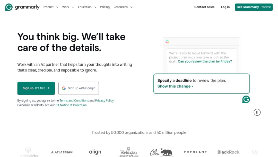 Grammarly screenshot