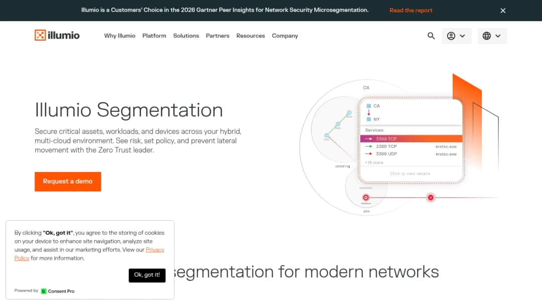 Illumio CloudSecure screenshot
