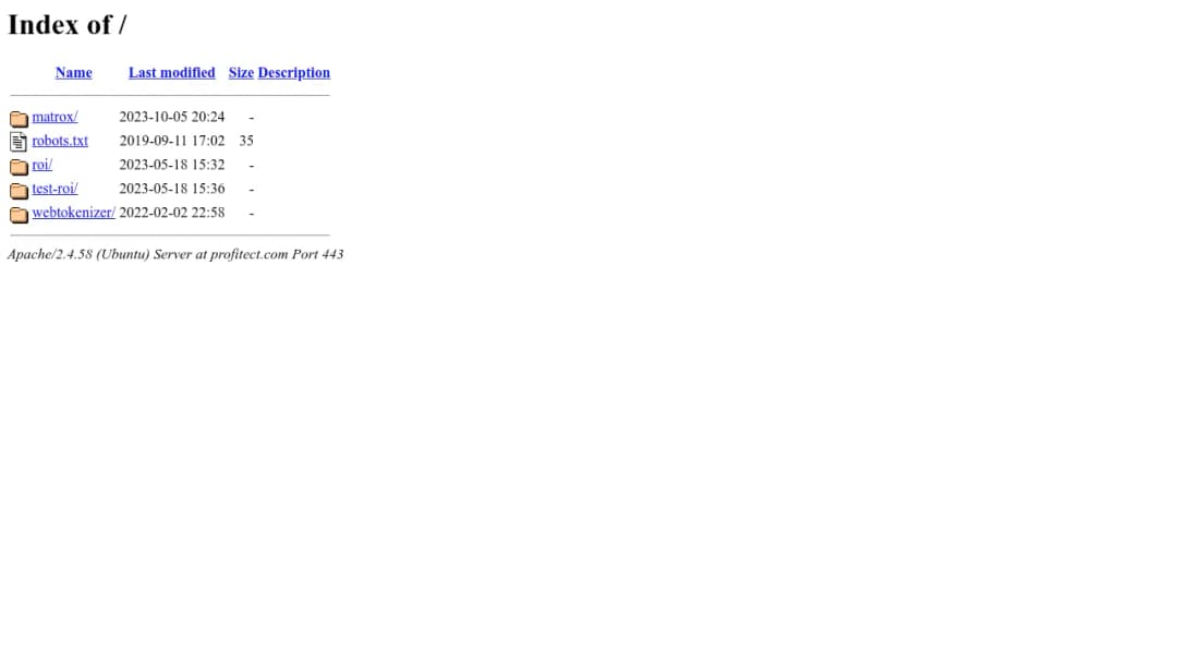 Profitect screenshot