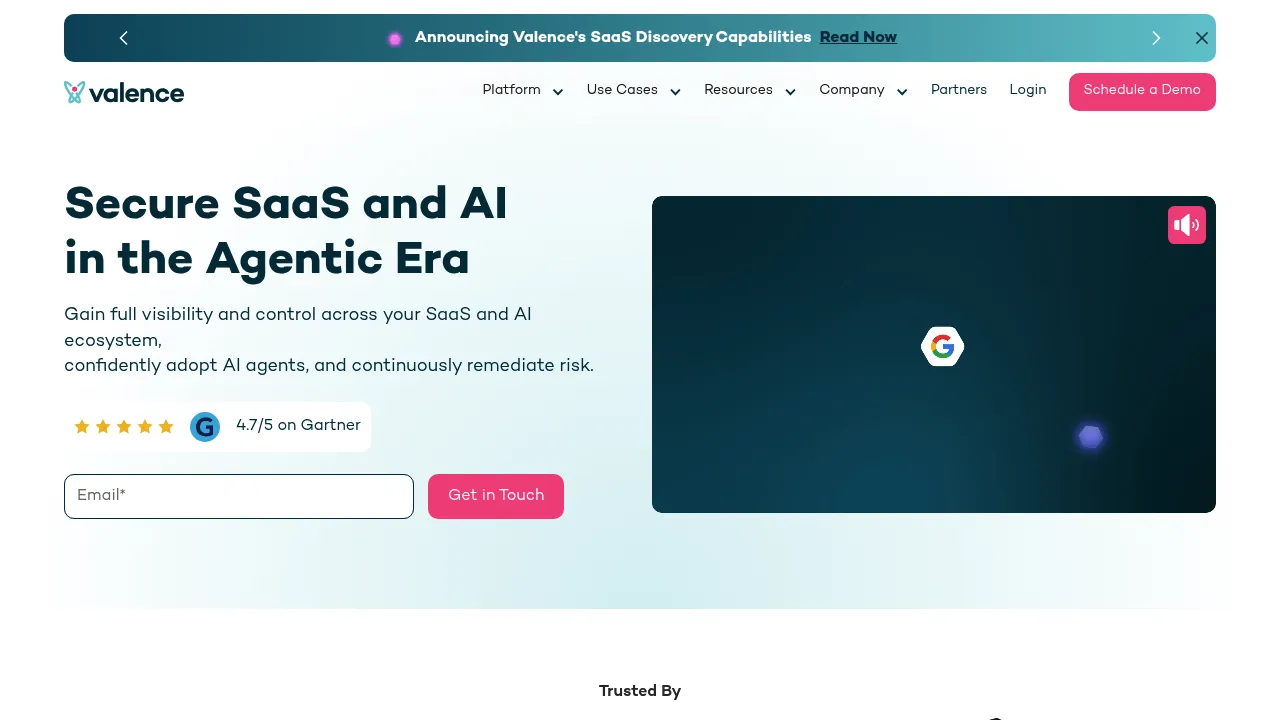 Valence Security screenshot