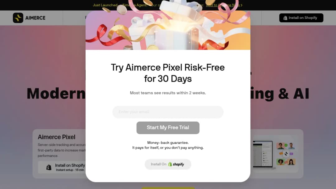 Aimerce screenshot