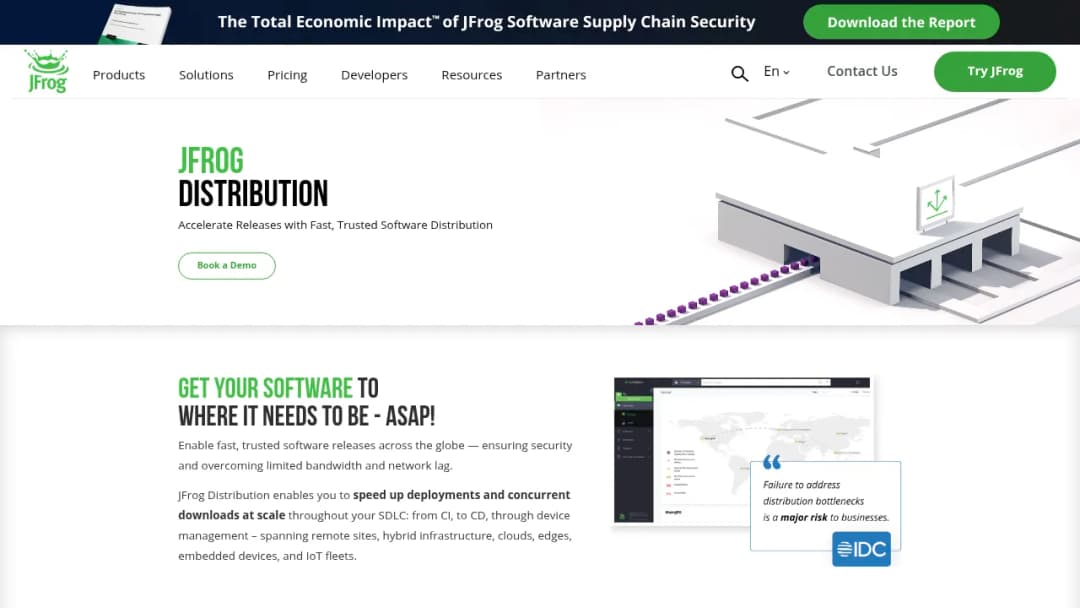 JFrog Distribution screenshot