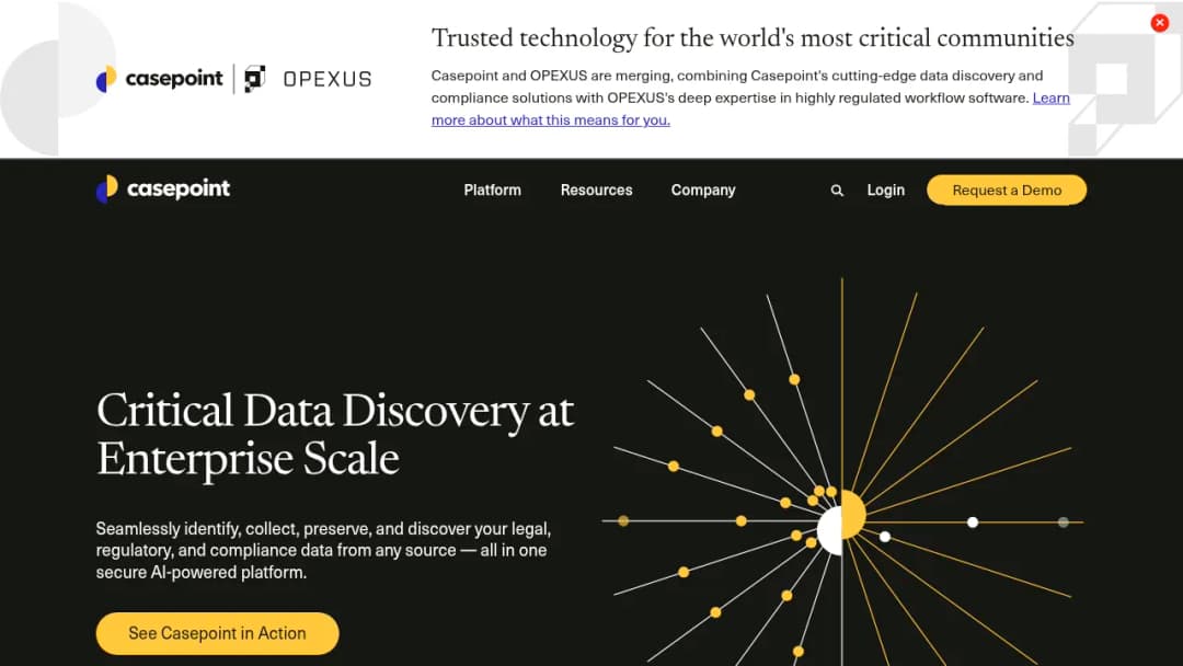 Casepoint screenshot
