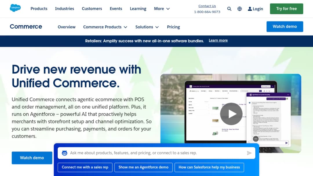 Salesforce Commerce Cloud screenshot