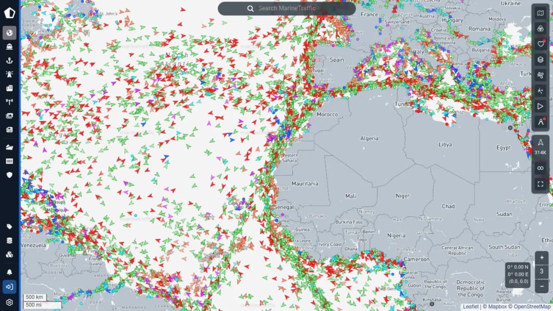 MarineTraffic screenshot