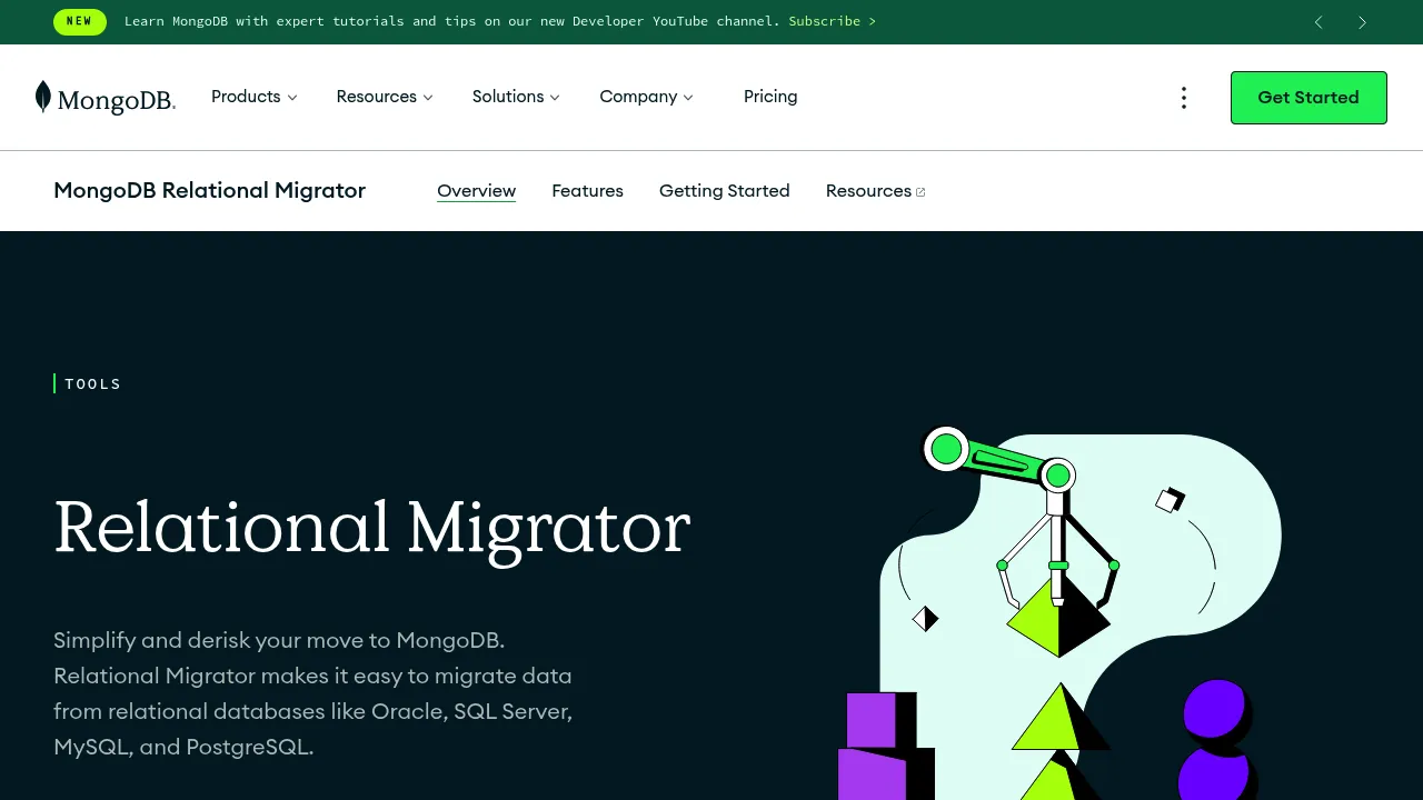 MongoDB Relational Migrator screenshot