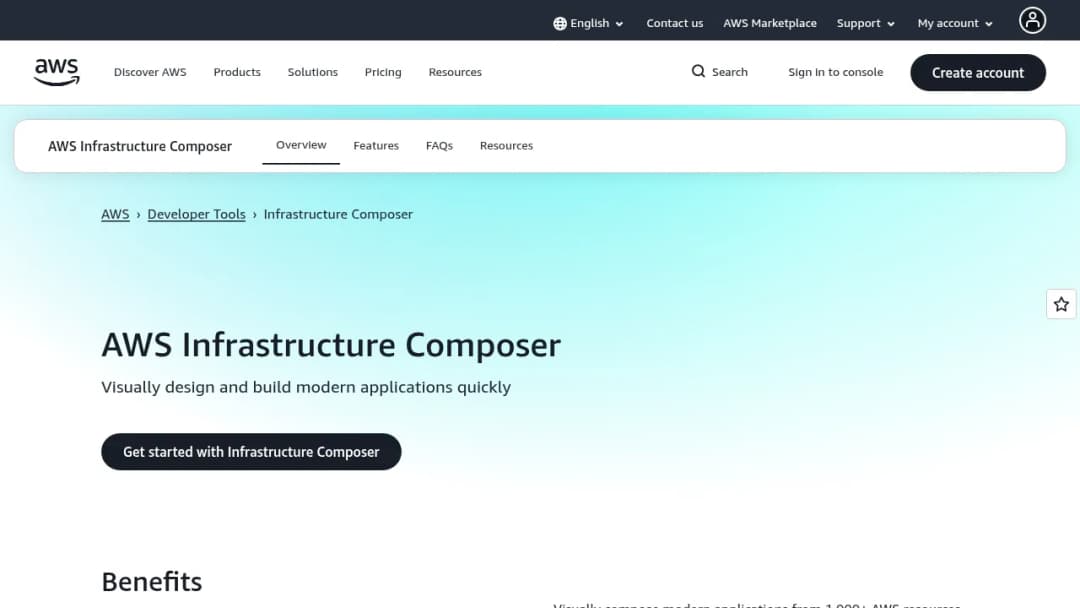 AWS Application Composer screenshot