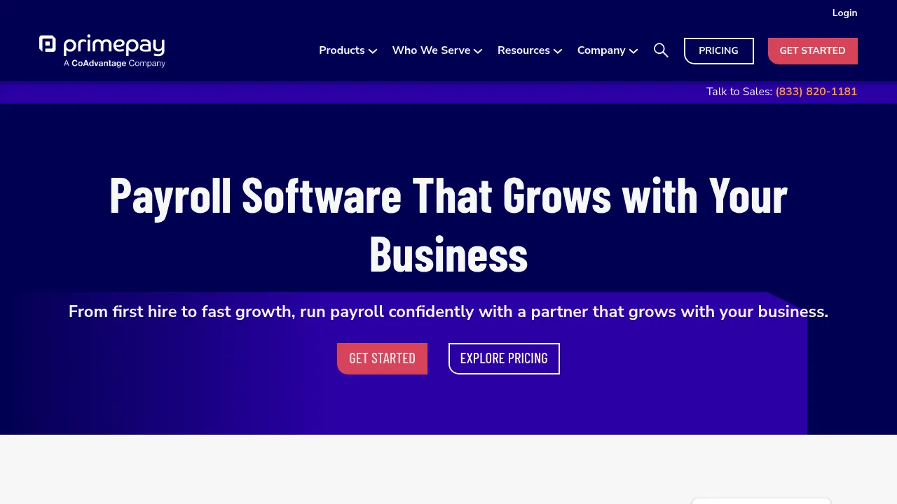 PrimePay screenshot