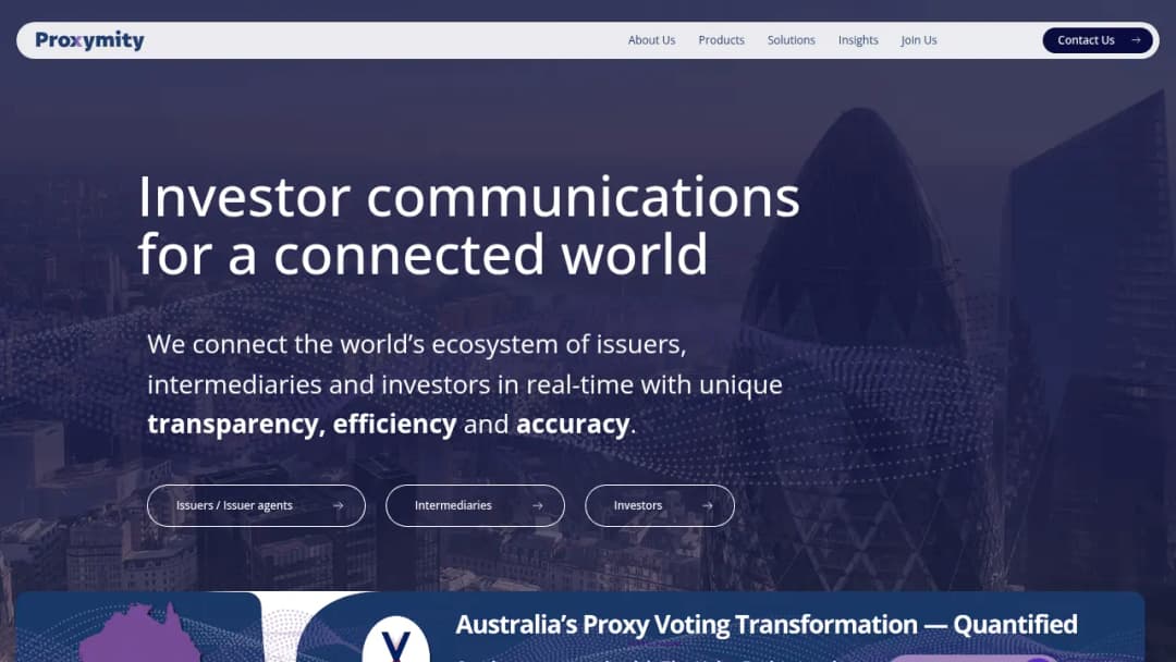 Proxymity screenshot