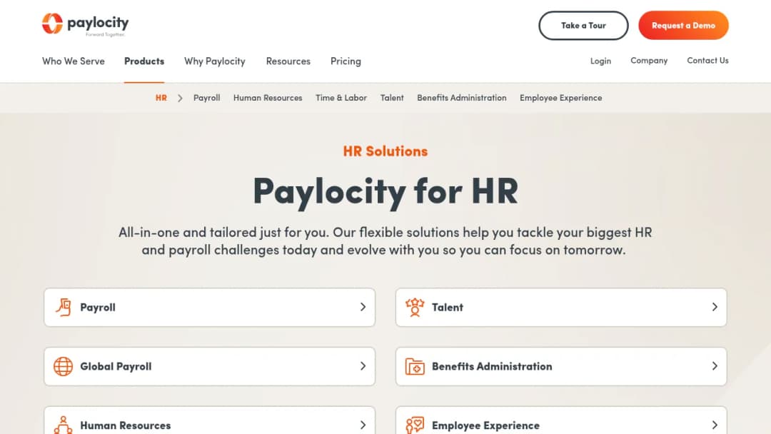 Paylocity HR screenshot
