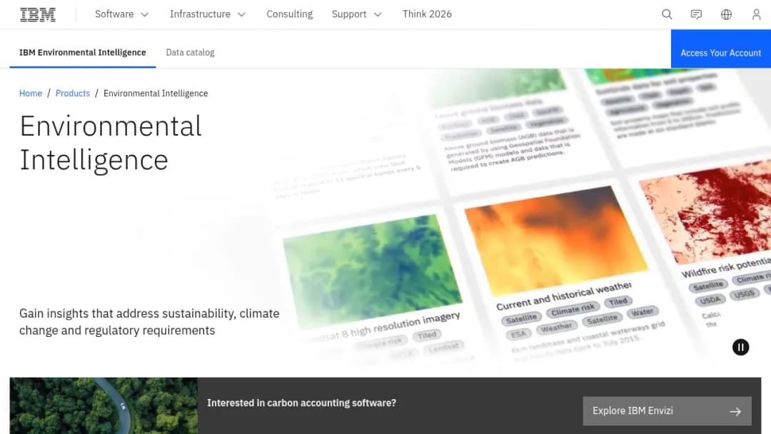 IBM Environmental Intelligence screenshot