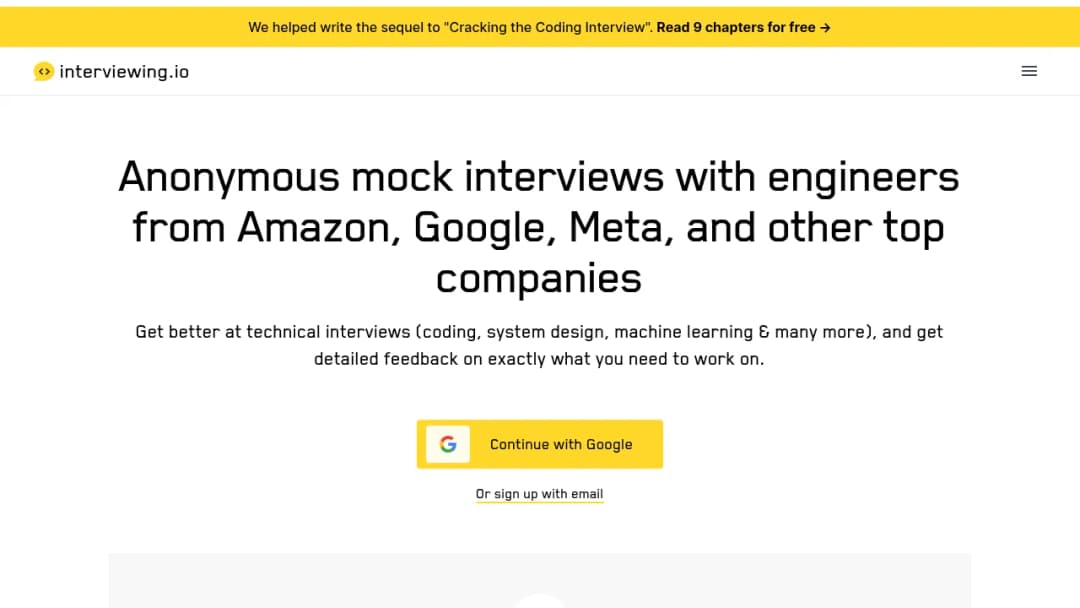 Interviewing.io screenshot