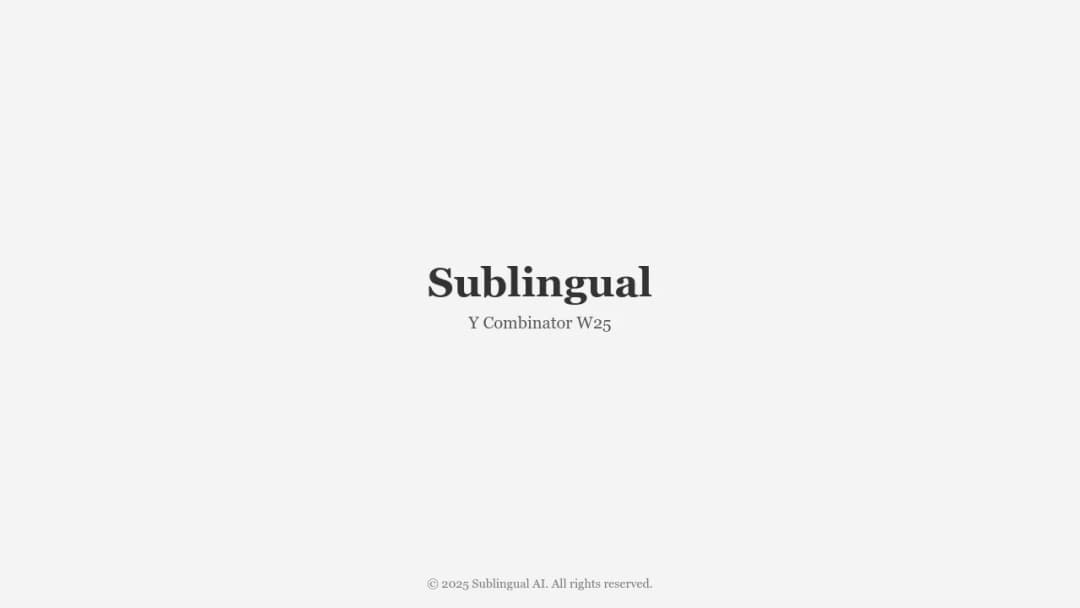 Sublingual AI screenshot