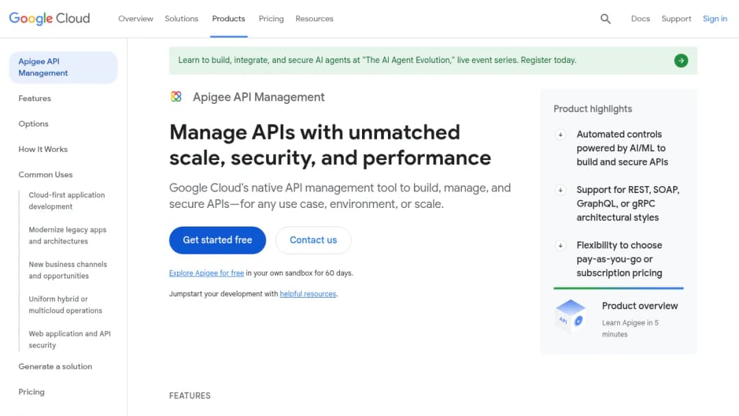 Apigee screenshot
