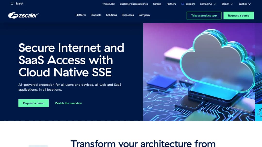 Zscaler Internet Access screenshot