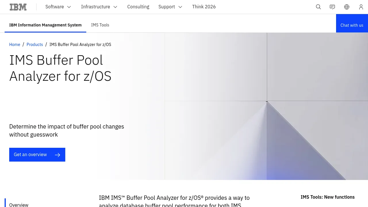 IBM Ims Buffer Pool Analyzer for Zos screenshot