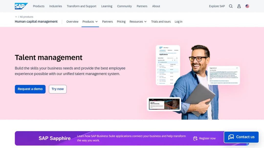 SAP SuccessFactors Talent Management screenshot