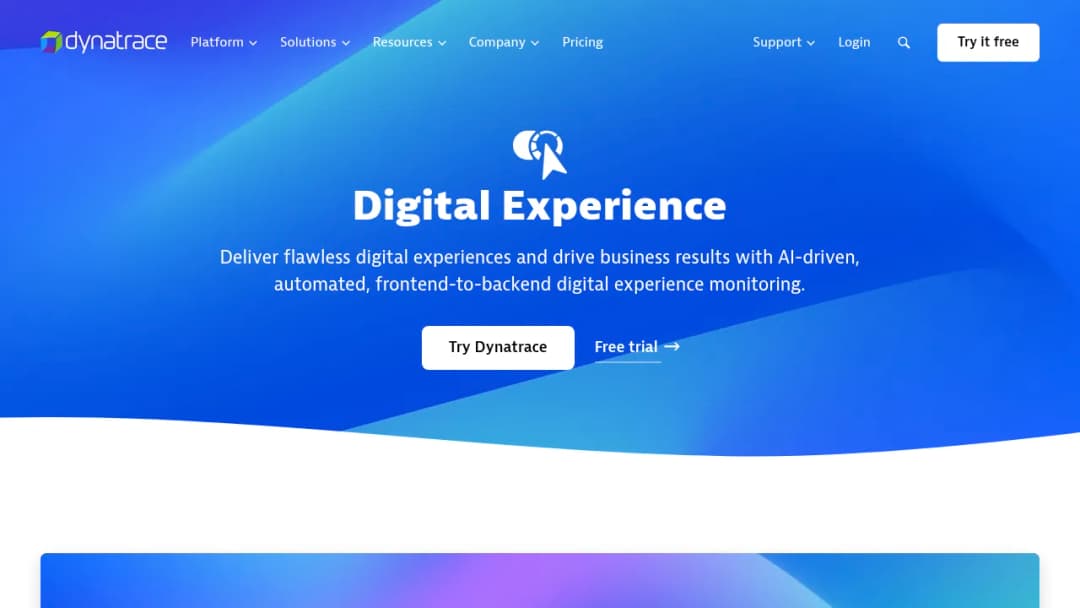 Dynatrace Digital Experience screenshot